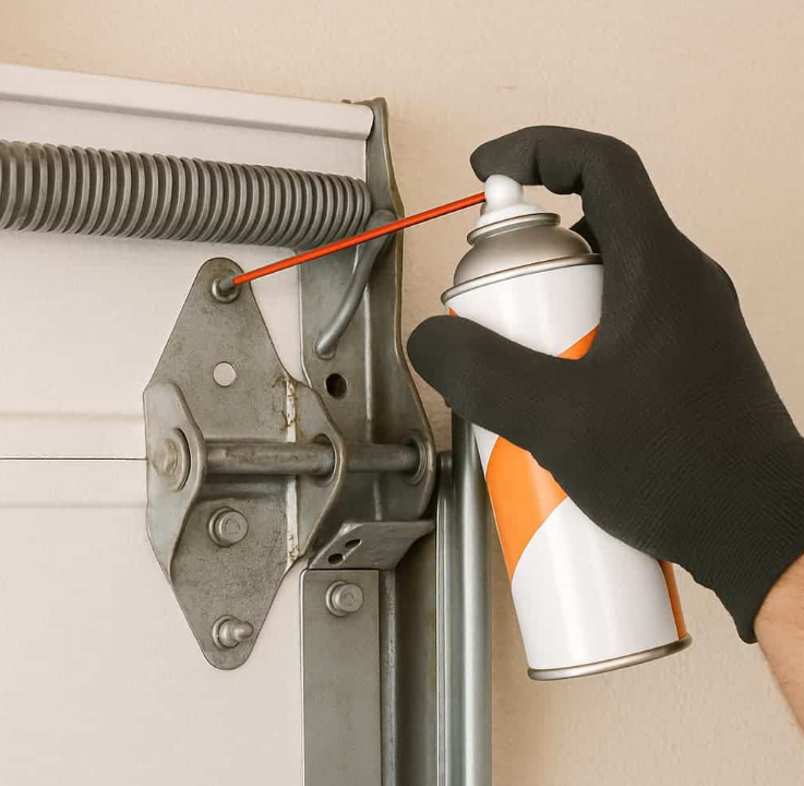 noisy garage door fix.